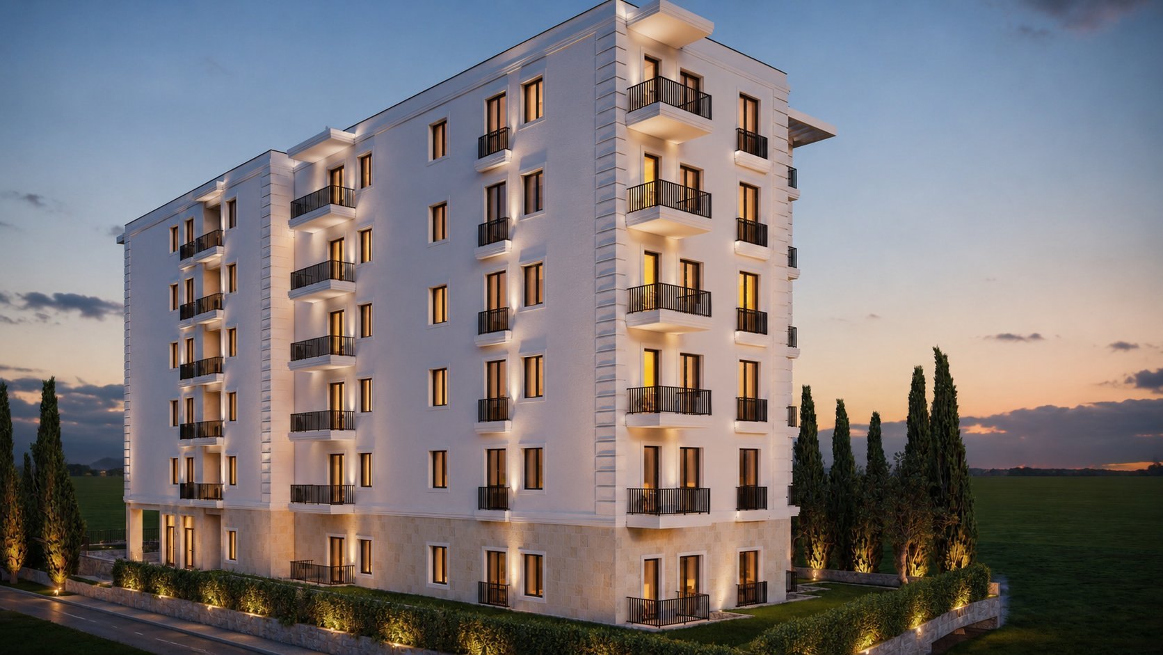 Ugaoni pogled — terase